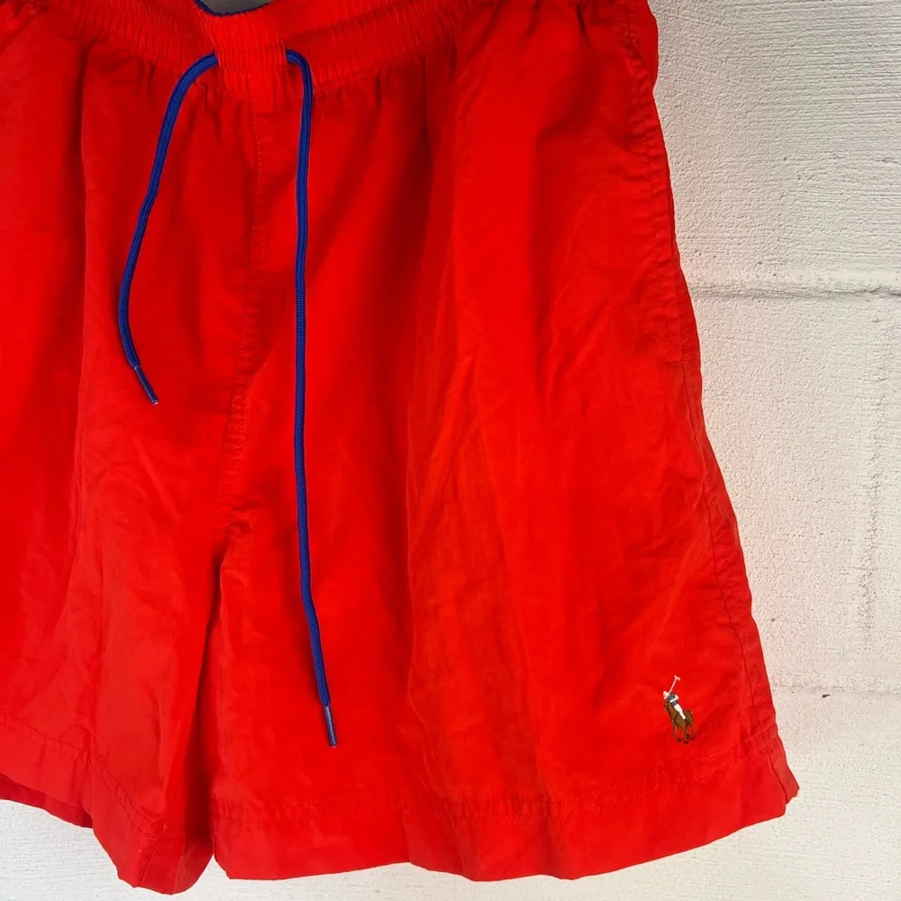 Polo Ralph Lauren Red Swim Trunks, Large